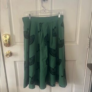 Bettie Page fan print skirt